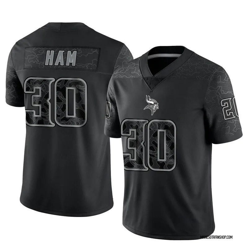 C.J. Ham Minnesota Vikings Men's Black by Midnight Mascot T-Shirt 