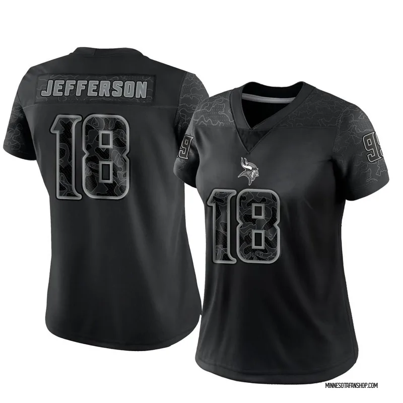 Men's Nike Justin Jefferson Gray Minnesota Vikings Atmosphere Fashion Game Jersey