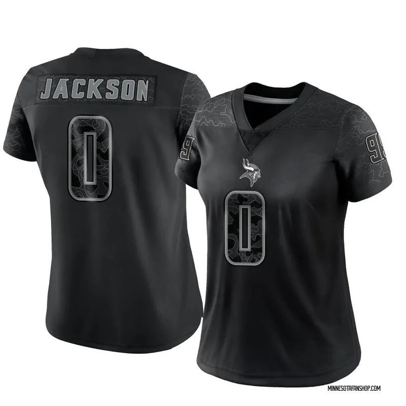 Black Women's Khyree Jackson Minnesota Vikings Limited Reflective Jersey