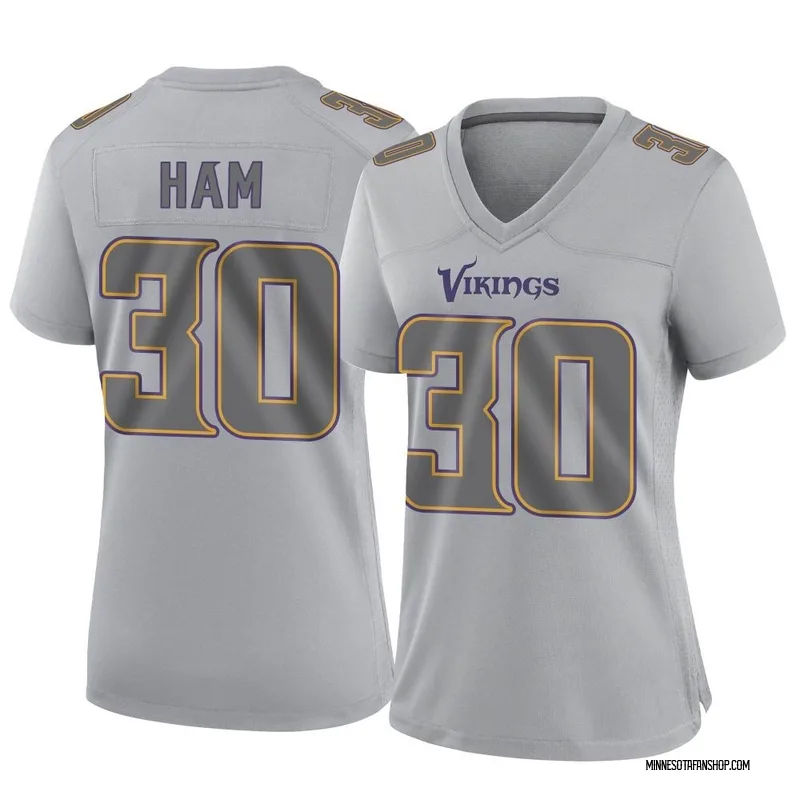 C.J. Ham Minnesota Vikings Men's Purple by Flanker Tri-Blend T-Shirt 