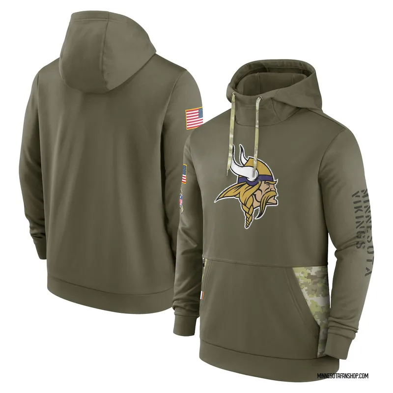 Minnesota Vikings Salute to Service Hoodies Sweatshirts Uniforms Vikings Store