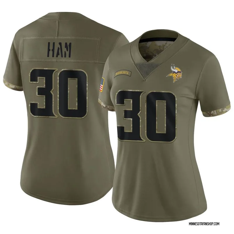 Minnesota Vikings #30 C. J. Ham Purple Color Rush Legend Jersey