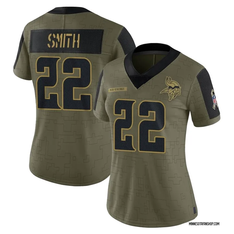 Olive Women s Harrison Smith Minnesota Vikings Limited 2021 Salute