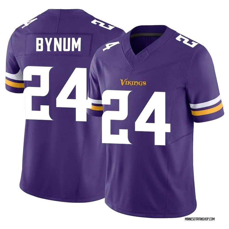 Minnesota Vikings Jersey Men's Nike NFL Road Top - M - Bynum 24 - NWD