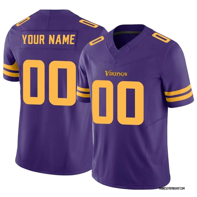 Men's Nike Purple Minnesota Vikings Classic Custom Game Jersey