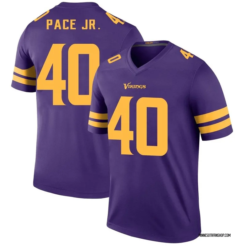 Ivan Pace Jr. Minnesota Vikings Men's Purple Backer T-Shirt 