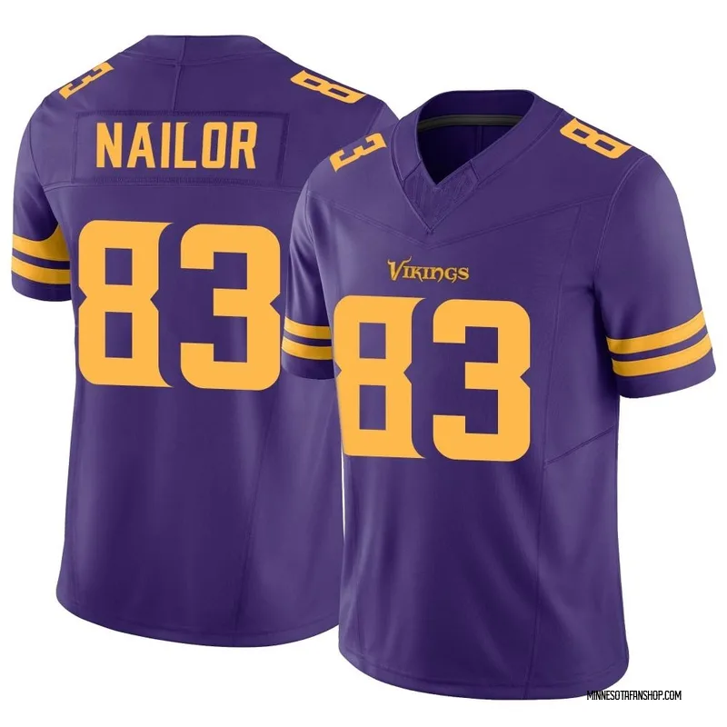 Jalen Nailor Minnesota Vikings Men's Black by Midnight Mascot T