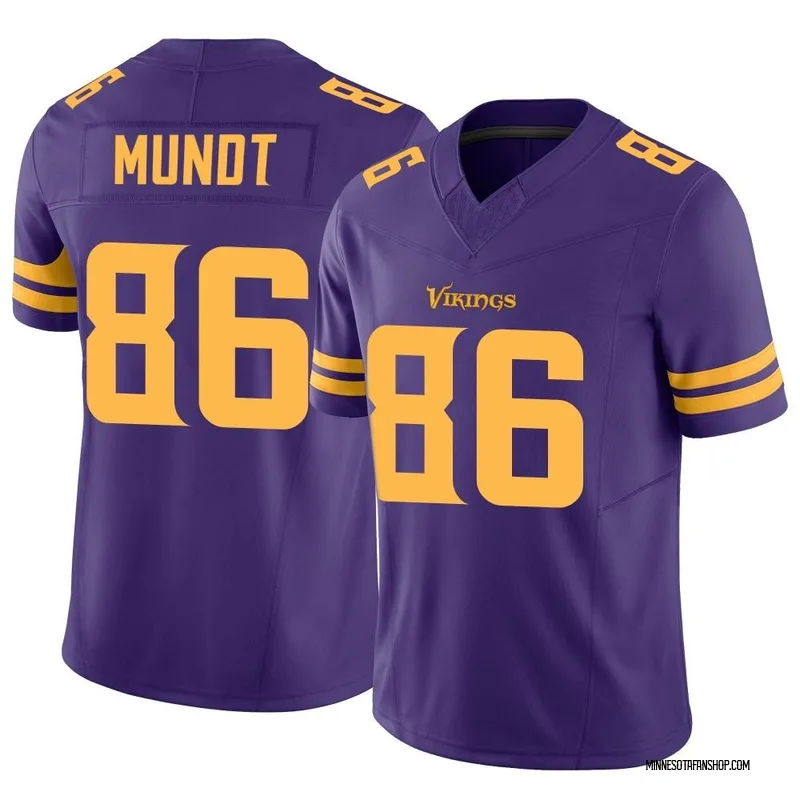 Johnny Mundt Minnesota Vikings Women's Purple Name & Number Logo