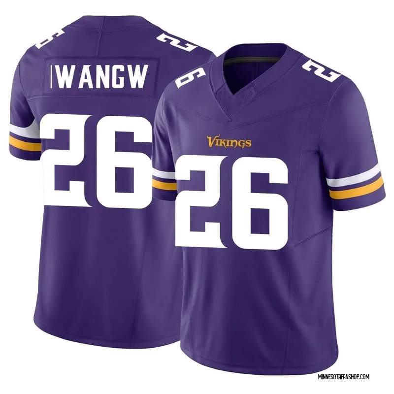 Kene Nwangwu Minnesota Vikings Men's Purple Backer Long Sleeve T