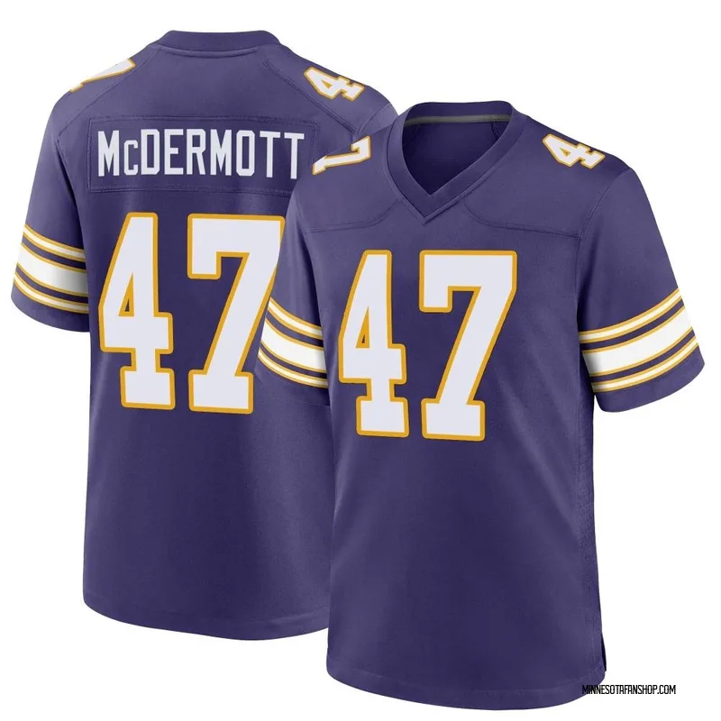 Ben Ellefson Minnesota Vikings Men's Purple Name & Number Logo