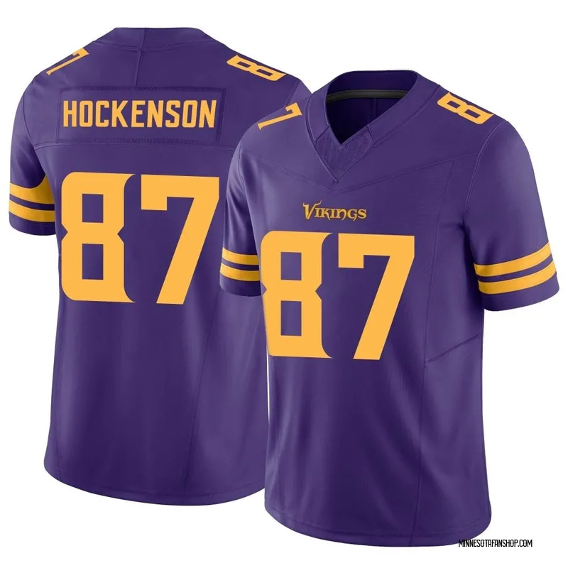 T.J. Hockenson Minnesota Vikings Youth Legend Purple Color Rush T-Shirt