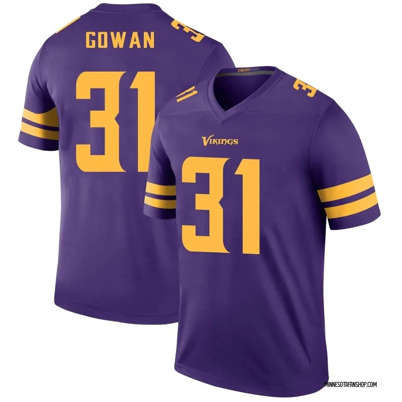 Purple Men's Tay Gowan Minnesota Vikings Legend Jersey