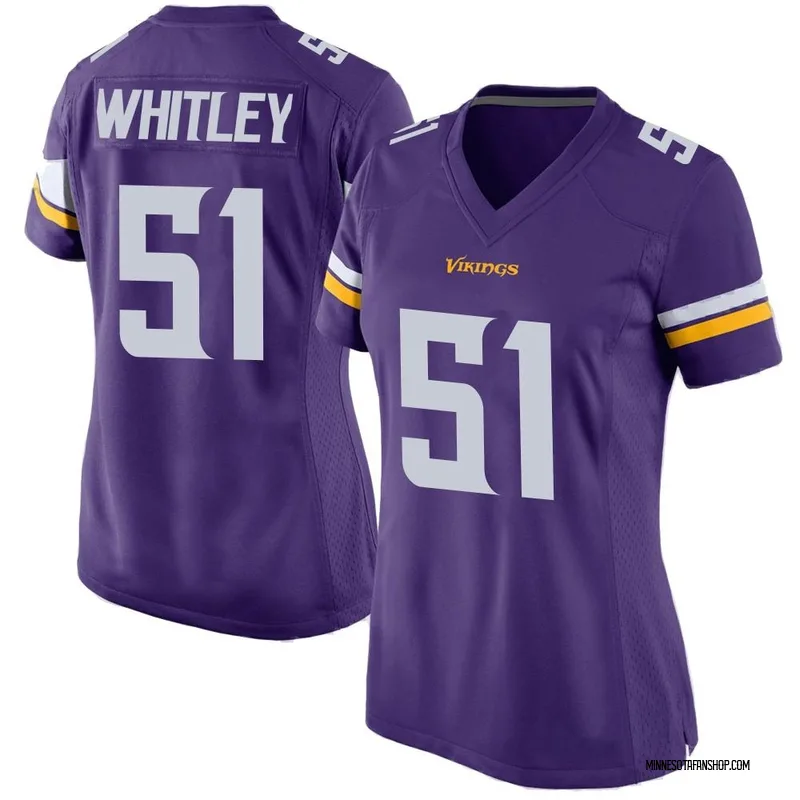 Purple Women's Benton Whitley Minnesota Vikings Game Team Color Jersey