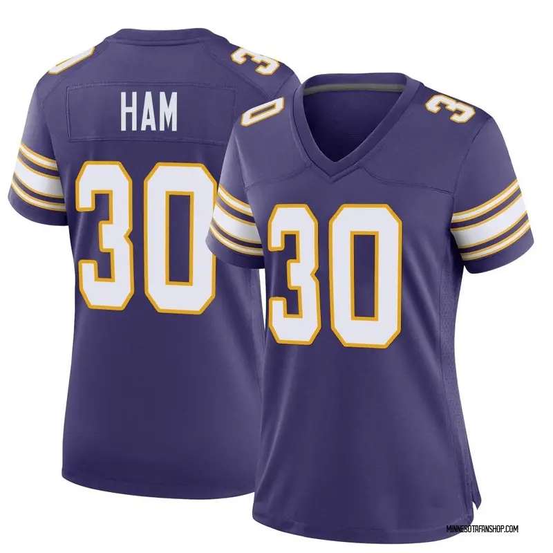 C.J. Ham Jersey, C.J. Ham Legend, Game & Limited Jerseys, Uniforms - Vikings  Store