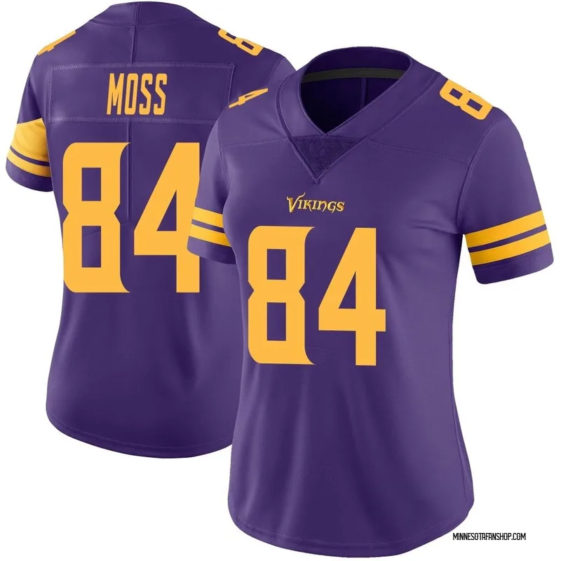 Randy Moss Authentic Signed Purple Color Rush Pro Style Jersey BAS  Witnessed