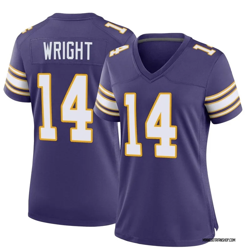 Men's Nike Ryan Wright Purple Minnesota Vikings Game Player Jersey