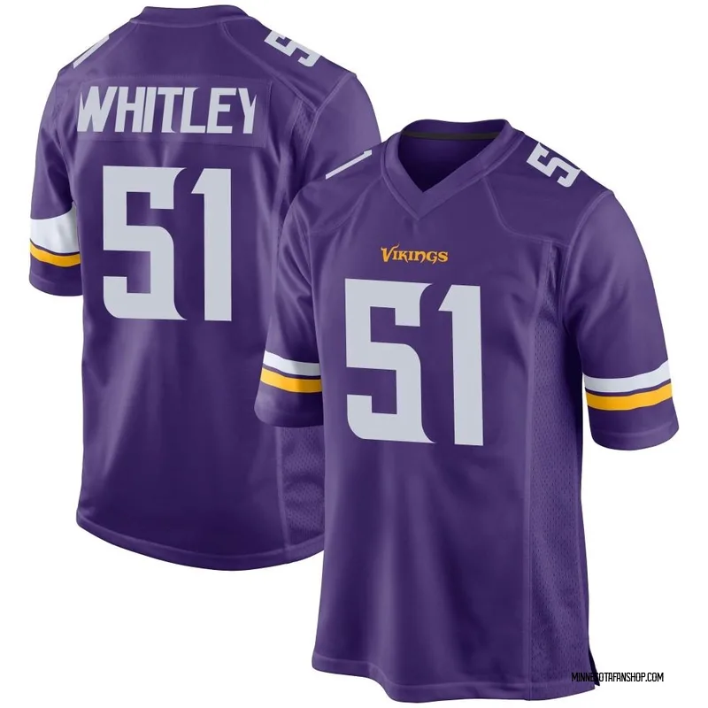 Purple Women's Benton Whitley Minnesota Vikings Game Team Color Jersey