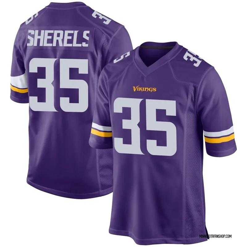 Purple Youth Marcus Sherels Minnesota Vikings Game Team Color Jersey