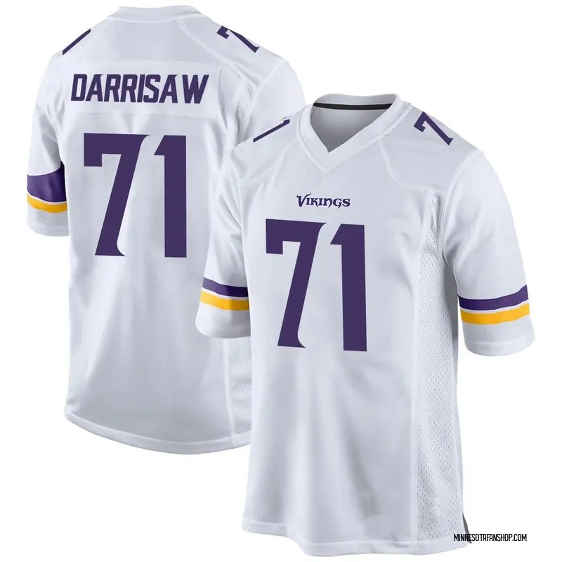 Christian Darrisaw Signed Custom White Football Jersey — Elite Ink