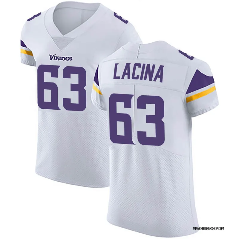 White Men's Jake Lacina Minnesota Vikings Elite Vapor Untouchable Jersey