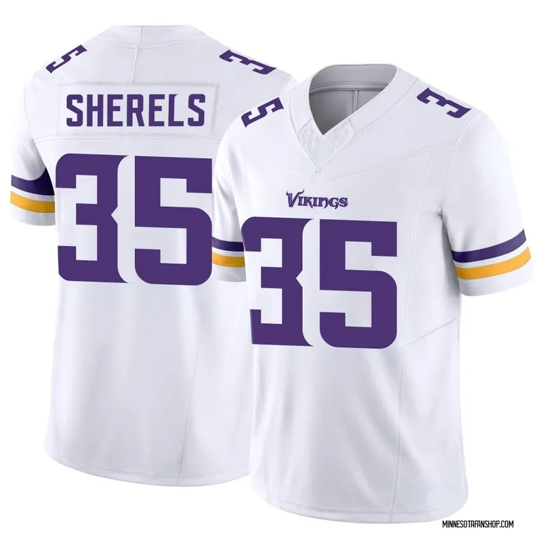 Marcus Sherels Minnesota Vikings Women's Purple Name & Number Logo