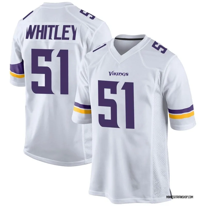 White Youth Benton Whitley Minnesota Vikings Game Jersey